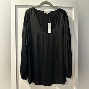 NWT Michael Stars Eloise Tie Neck Blouse